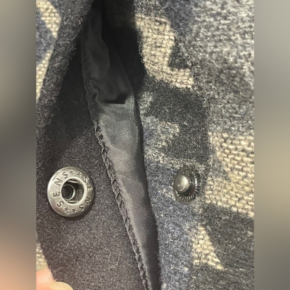 Sun+Stone Geometric Aztec Tribal Bomber Jacket Wool Blend Size Large - Picture 6 of 11